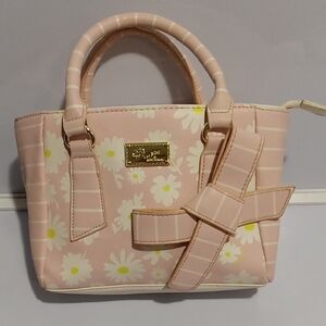 Betsey Johnson Pink Floral Mini Bag